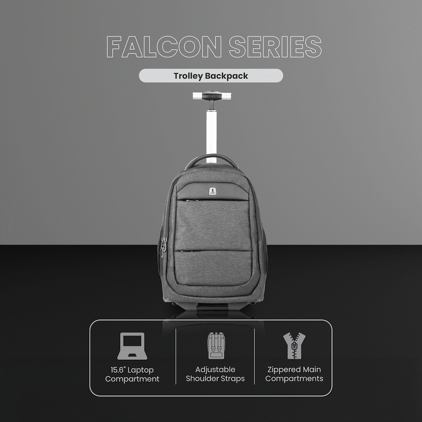 Volkano Falcon Trolley - Black Charcoal - image 3