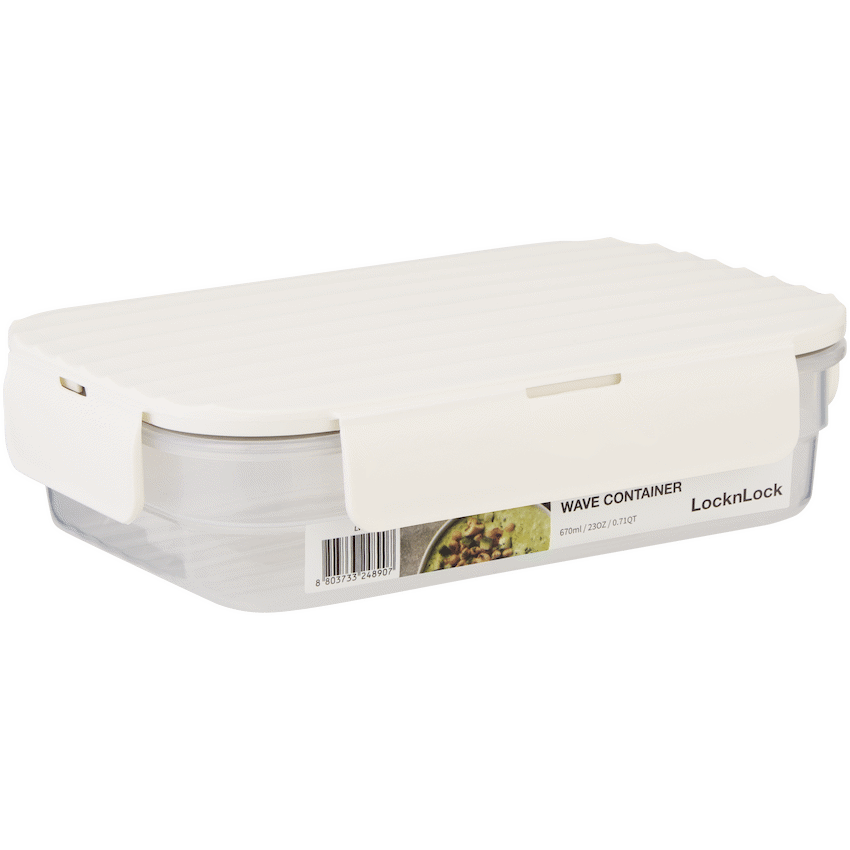 LocknLock Wave container 670ml - White - image 3