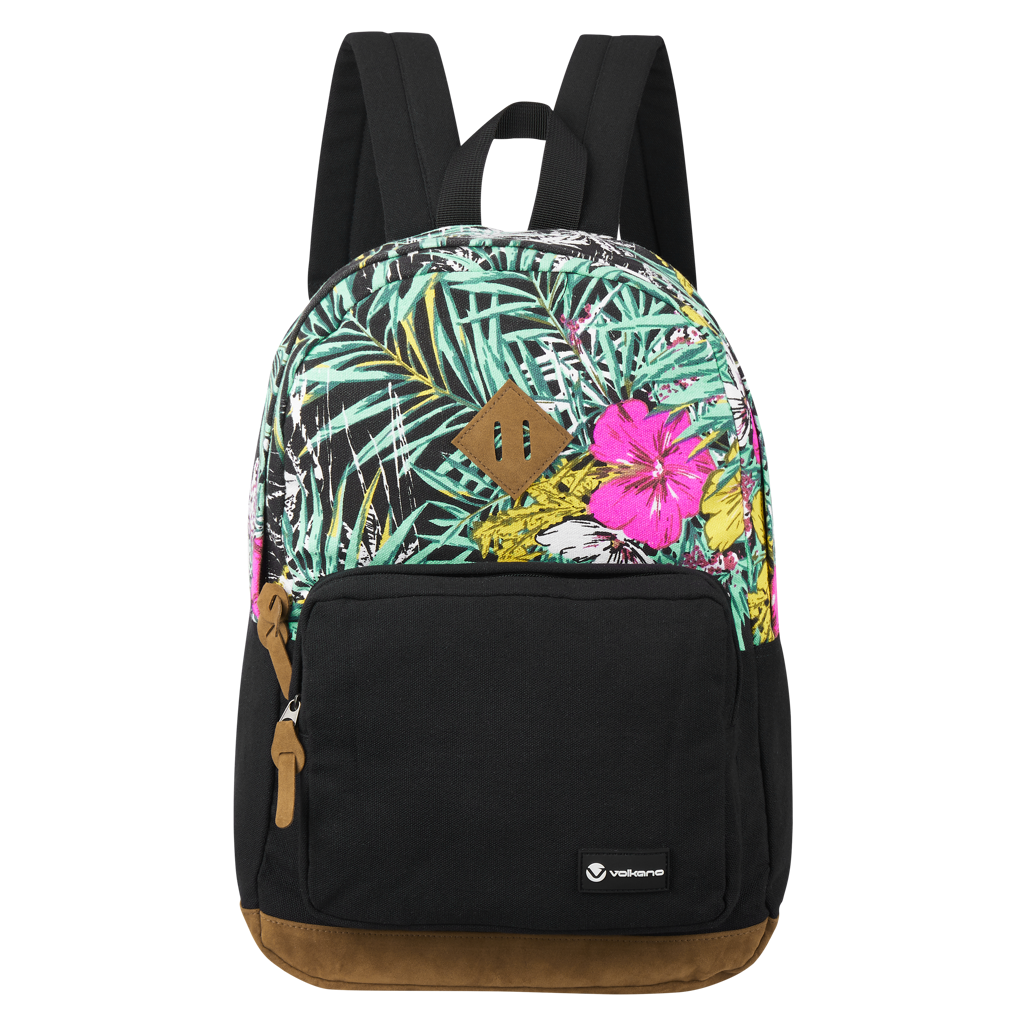 Volkano Hawk Backpack Black/Floral