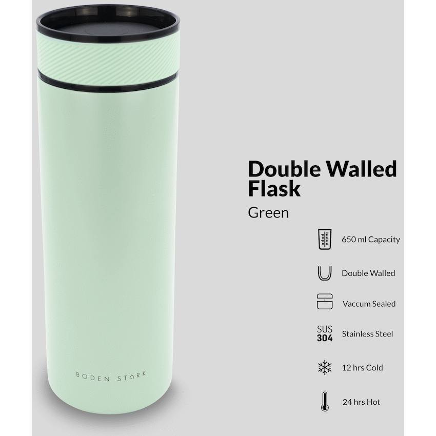 Boden Stark 650ml Travel Flask - Green - image 3