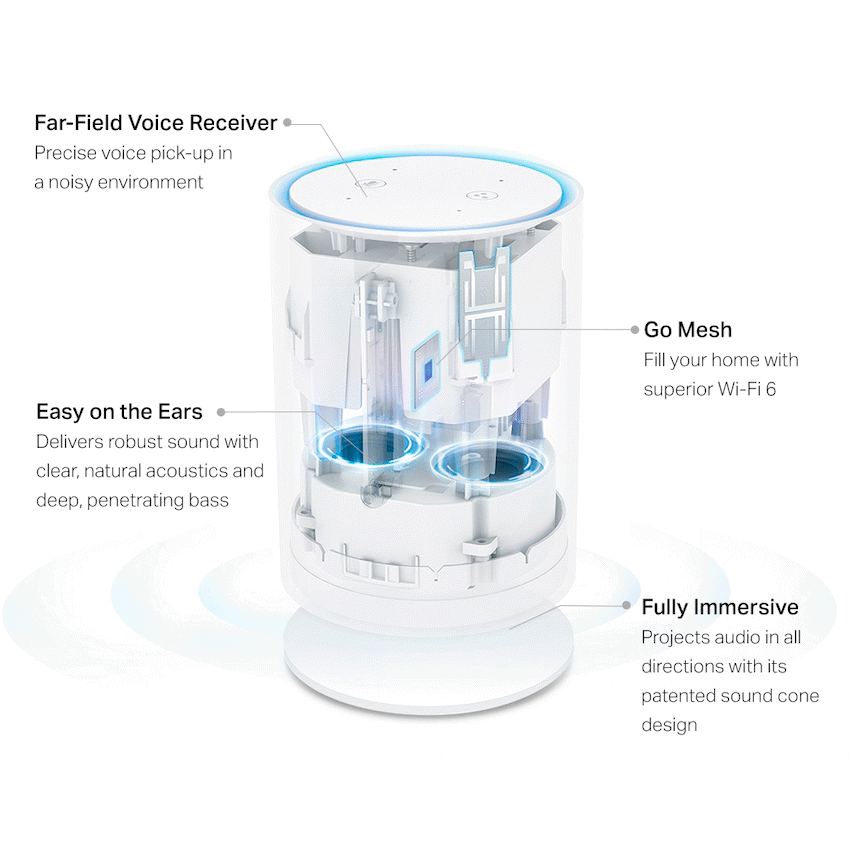 TP-Link Deco VOICEX20 (3-Pack) AX1800 Whole Home Mesh Wi-Fi 6 System with Smart Speaker - image 3
