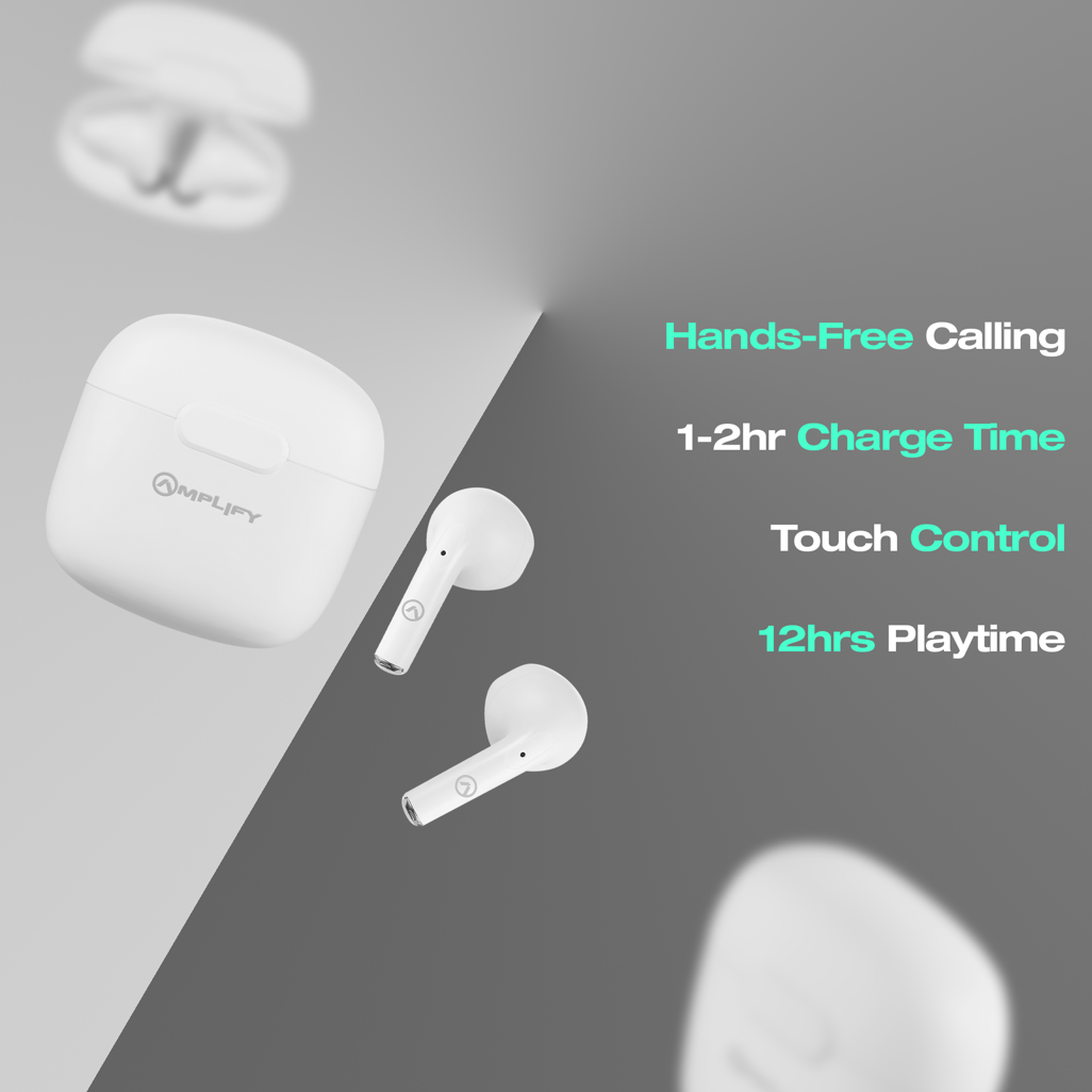 Amplify Note 3.0 Series TWS Earphones - White