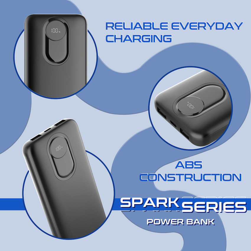 Amplify Spark Series 10000mAh Power Bank - Black - image 3