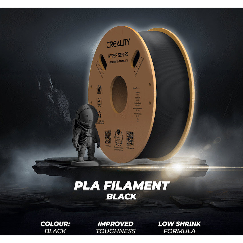 Creality Hyper PLA High-Speed Black Filament 1kg - image 3