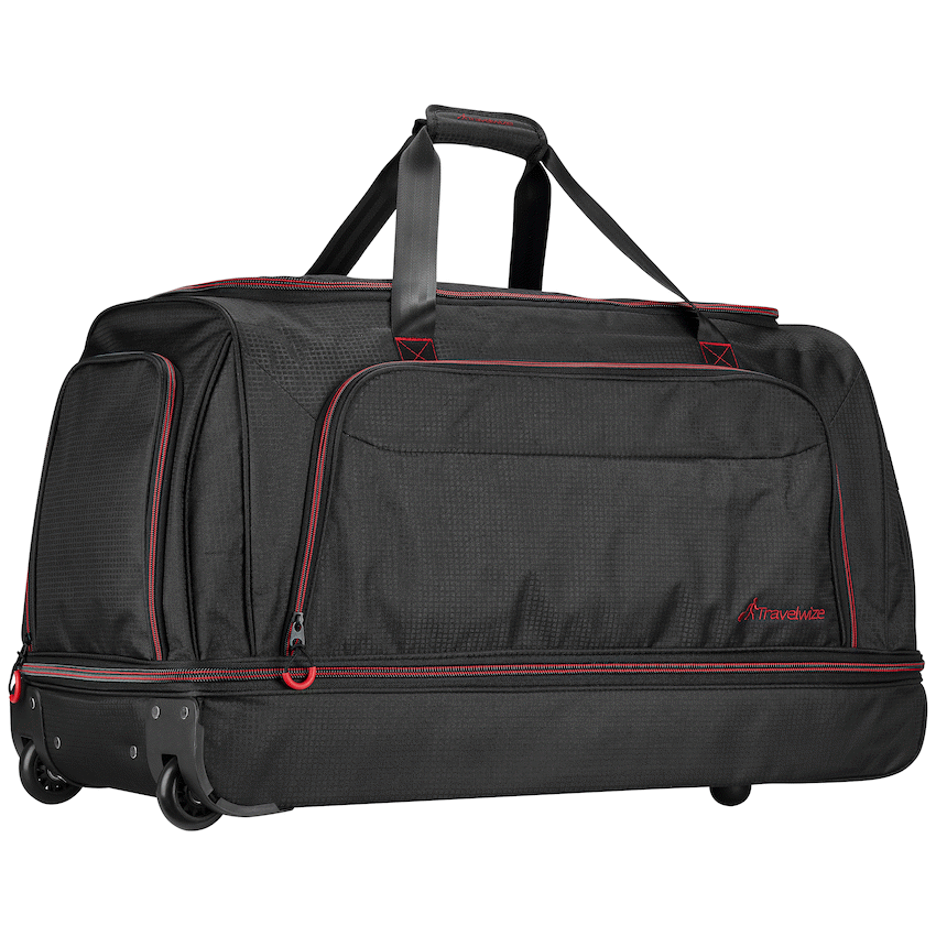 Travelwize Asteroid Trolley Duffle - Black/Red - image 3