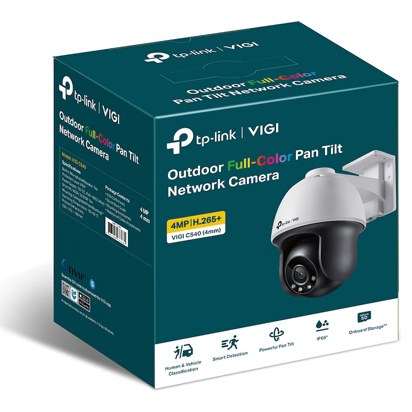 TP-Link Vigi C540 4MP 4mm Outdoor Full-Color PT Network Camera - image 3