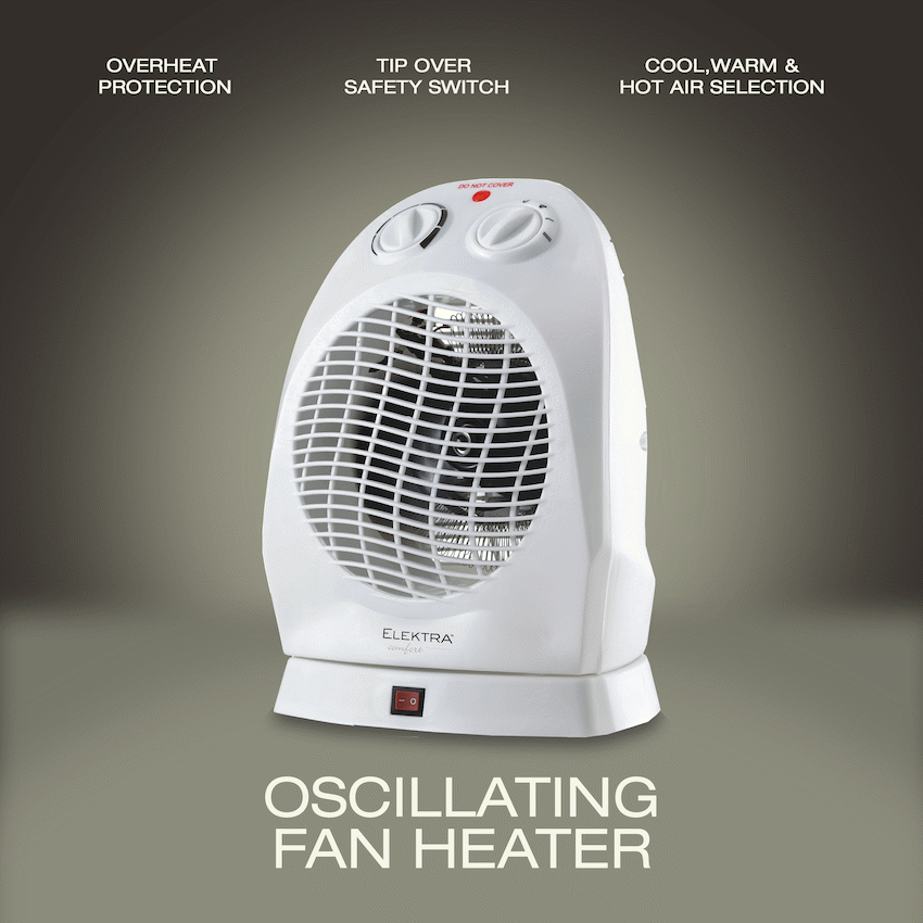 Elektra Comfort Oscillating Fan Heater - image 3