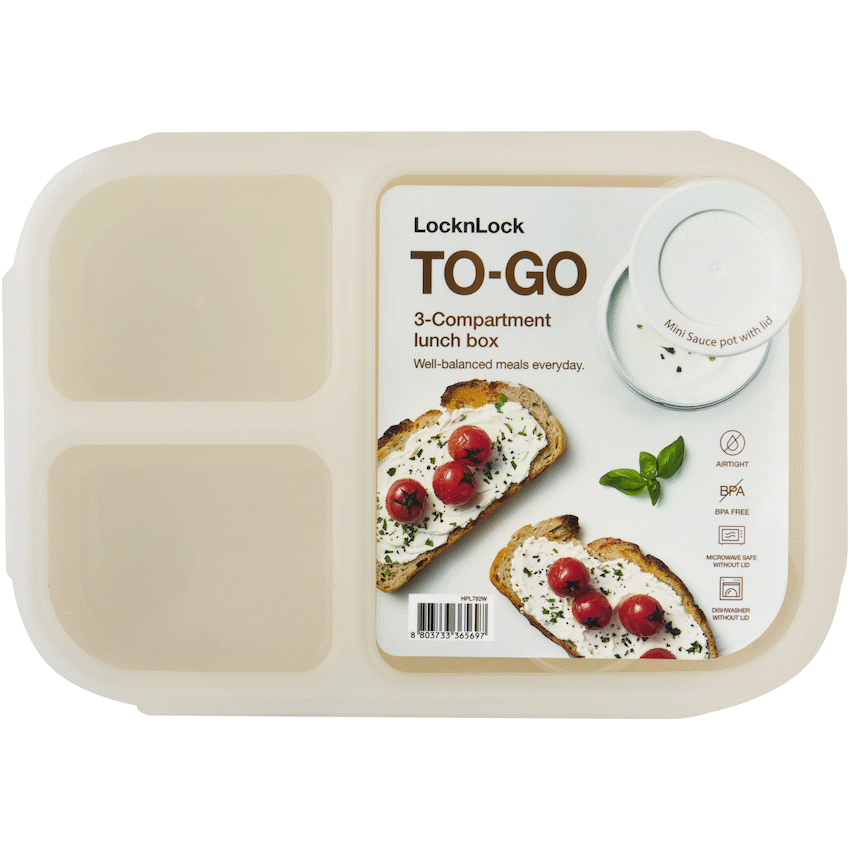 LocknLock To-Go Lunch Box 1.5lt - White - image 3