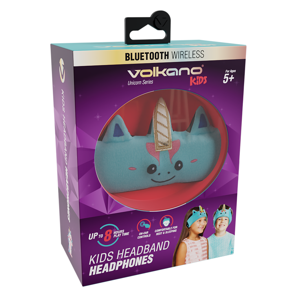 Volkano Kids Unicorn Series Bluetooth Headband Headphones