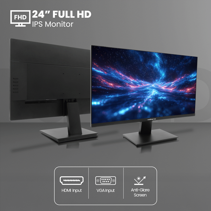 Volkano 24-inch Full HD IPS Monitor with HDMI/VGA, 100 Hz - image 3