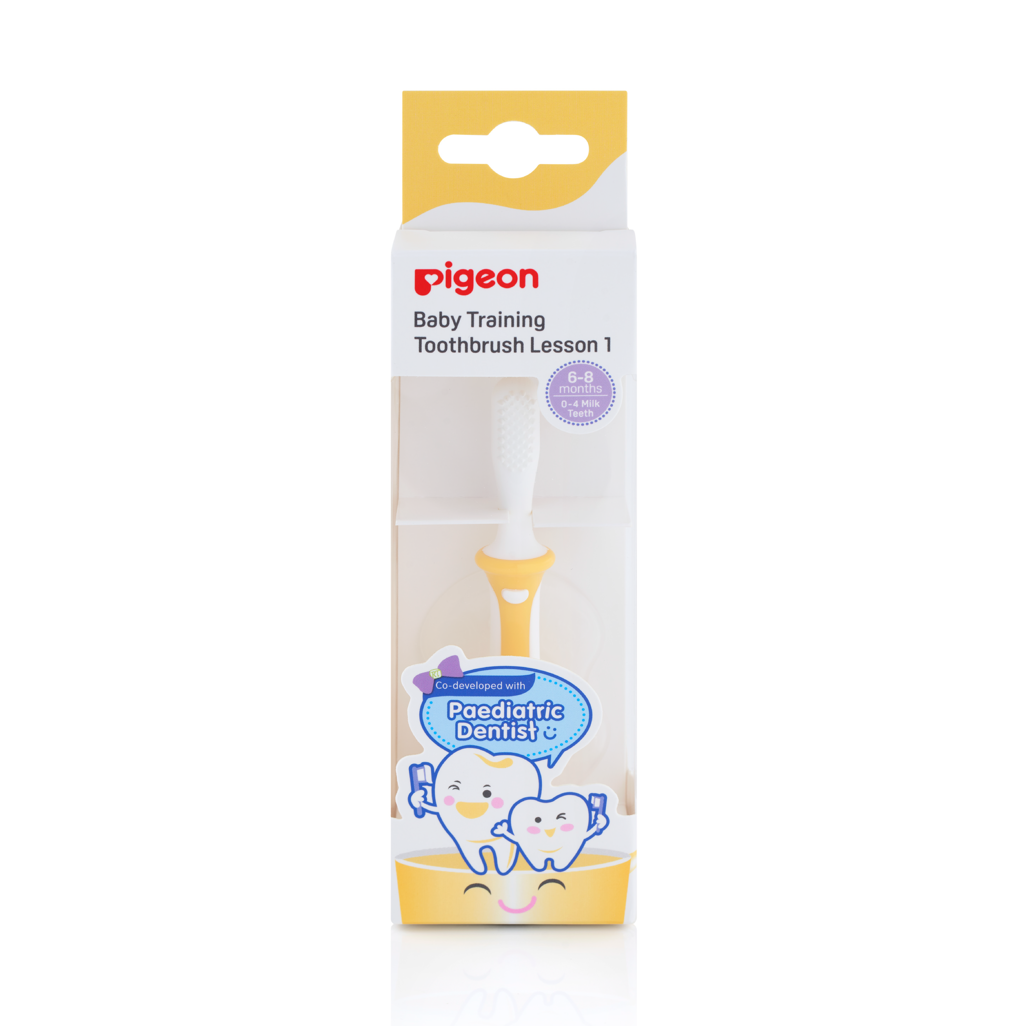 Pigeon - Training Toothbrush - Lesson 1 - Yellow