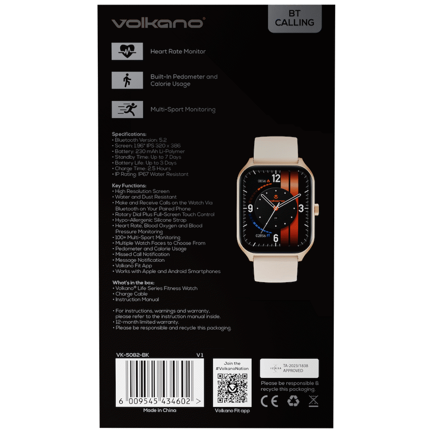 Volkano Life Series Smart Watches - Gold - image 3