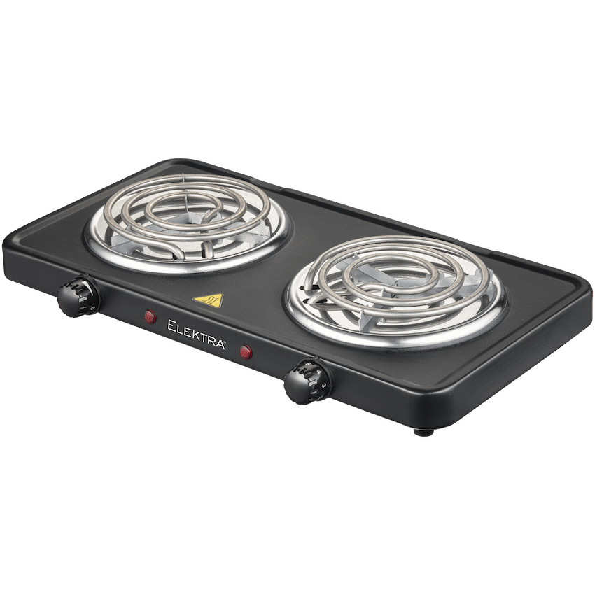 Elektra Double Spiral Hot Plate - Black - image 3