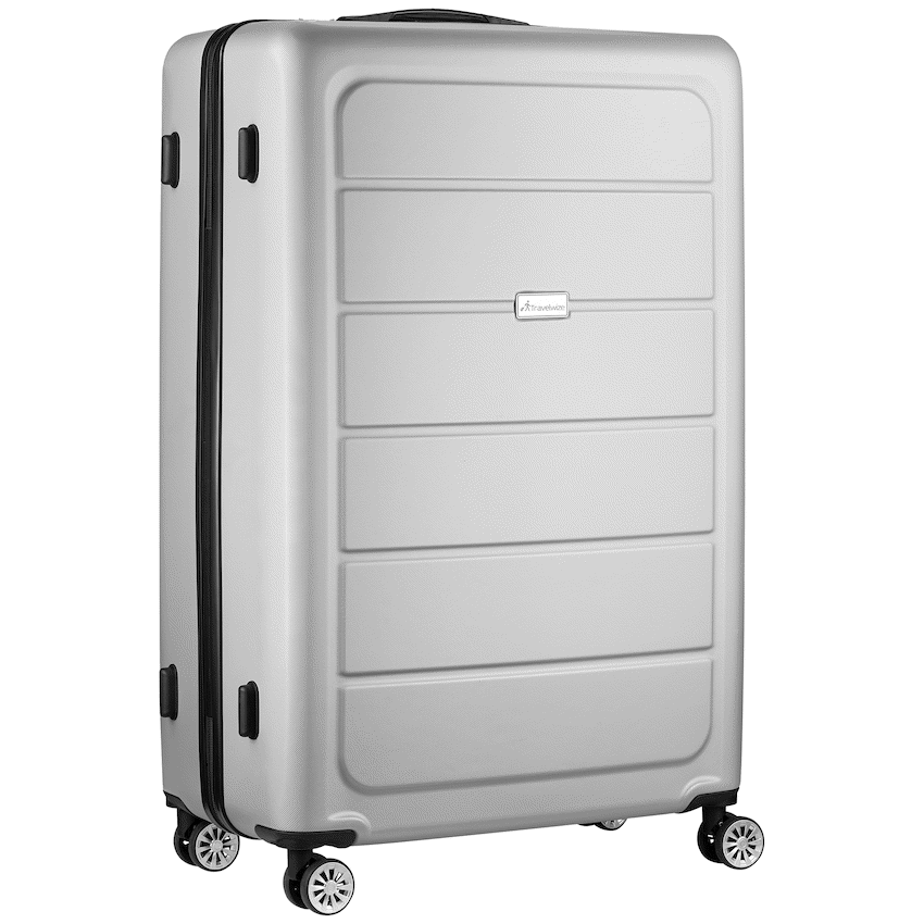 Travelwize Maple ABS 65cm 4-Wheel Spinner Luggage - Silver - image 3