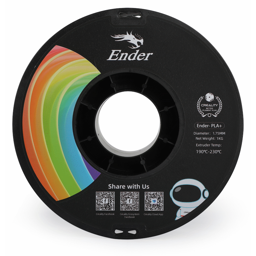 Ender PLA+ Filament Black 1Kg - image 3