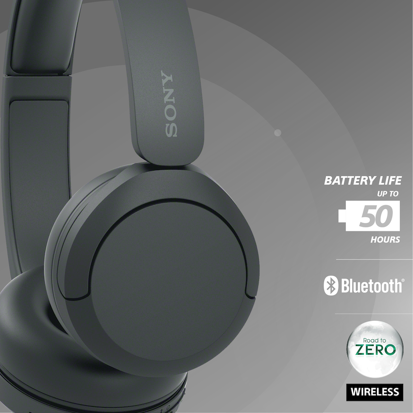 Sony WH-CH520 Bluetooth On-Ear Headphones (Black) - image 3