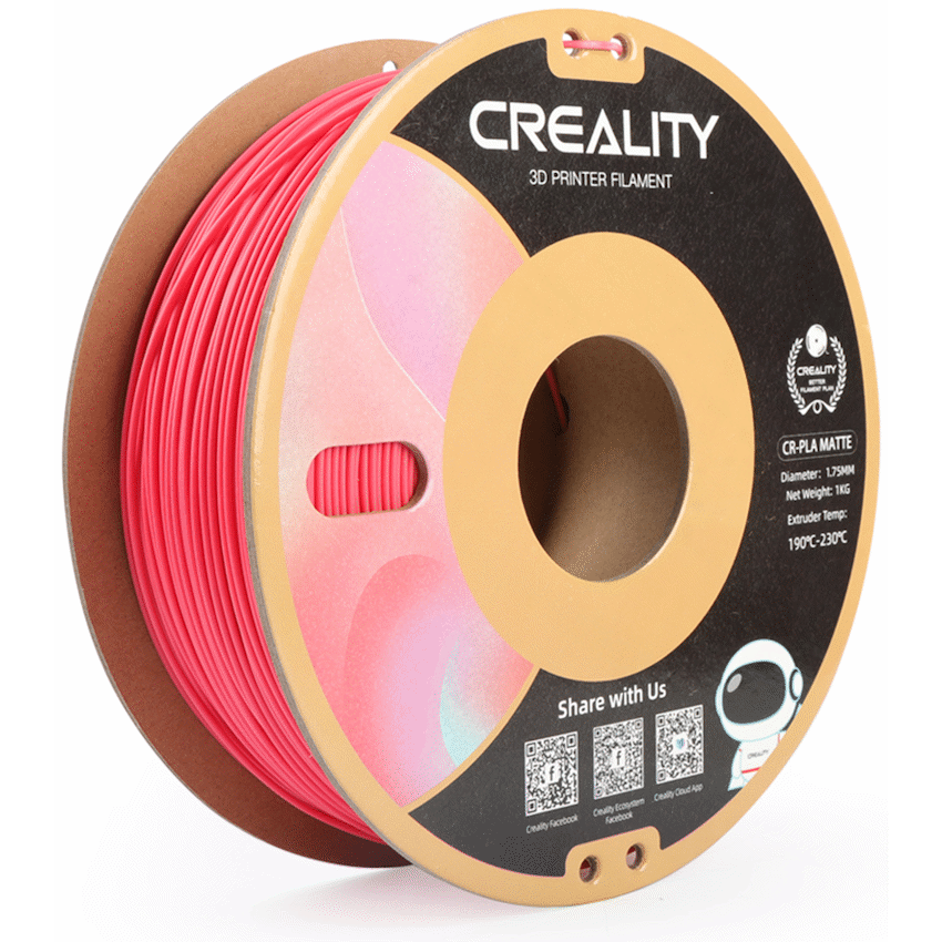 Creality CR-PLA Filament - Matte - Strawberry Red (1kg) - image 3