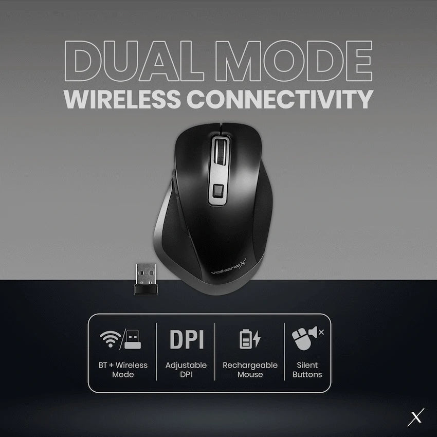 VolkanoX Amber series BT Tri-Mode Rechargeable Mouse - image 3