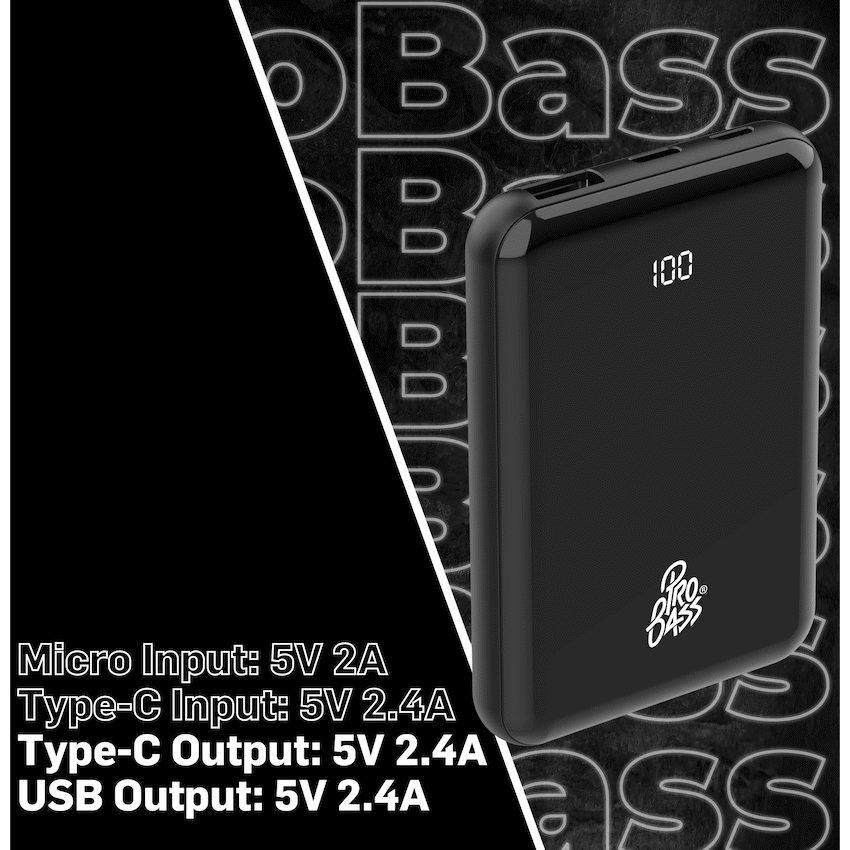 Pro Bass - ChargeMax 2 5000mAh power bank - Black - image 3