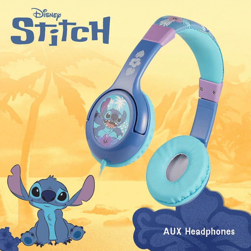 Disney Stitch Padded Auxiliary Headphones - image 3