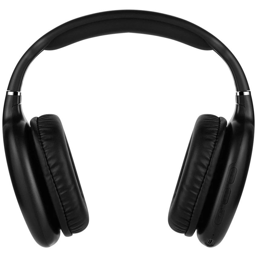 Pro Bass Retro Bluetooth Wireless Headphone with PU Case - Black - image 3