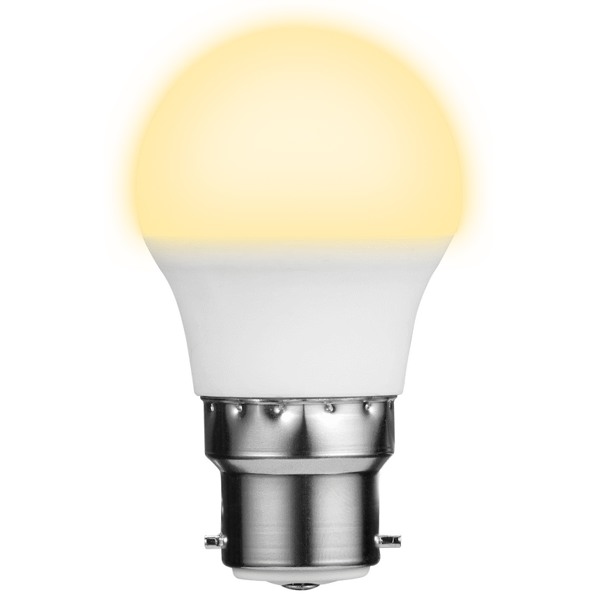 Switched 5w Golfball LED Light Bulb B22 - Warm White - image 3
