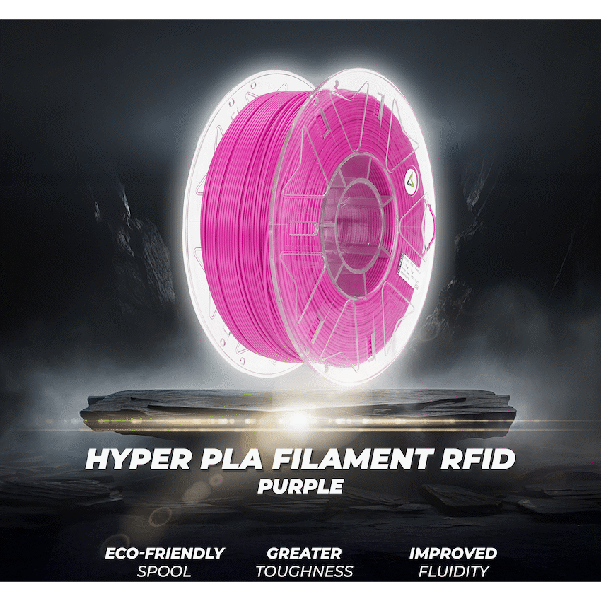Creality Hyper PLA Filament RFID Purple - image 3
