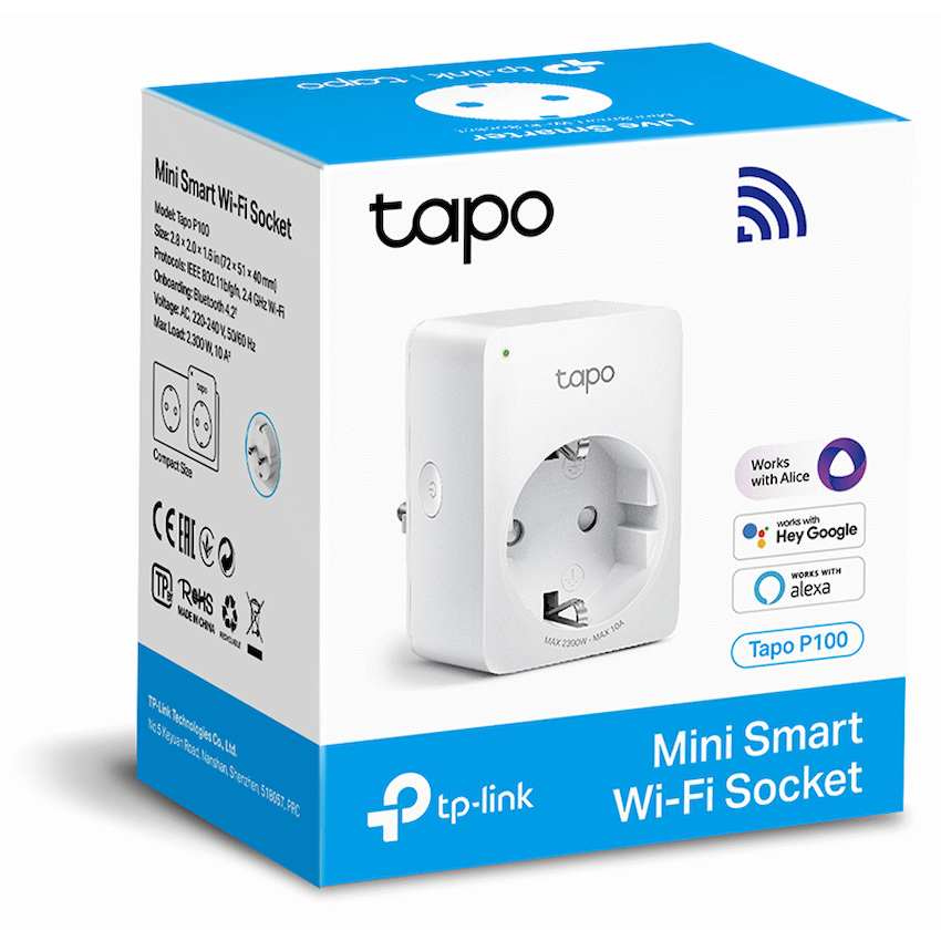 TP-Link Tapo P100 (1-Pack) Wi-Fi 2.4G (1T1R), BT Onboarding - image 3