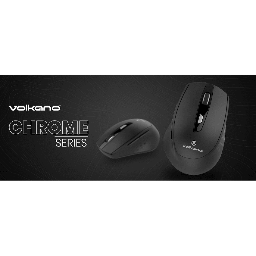 Volkano Chrome Series Wireless Mouse - Black - image 3