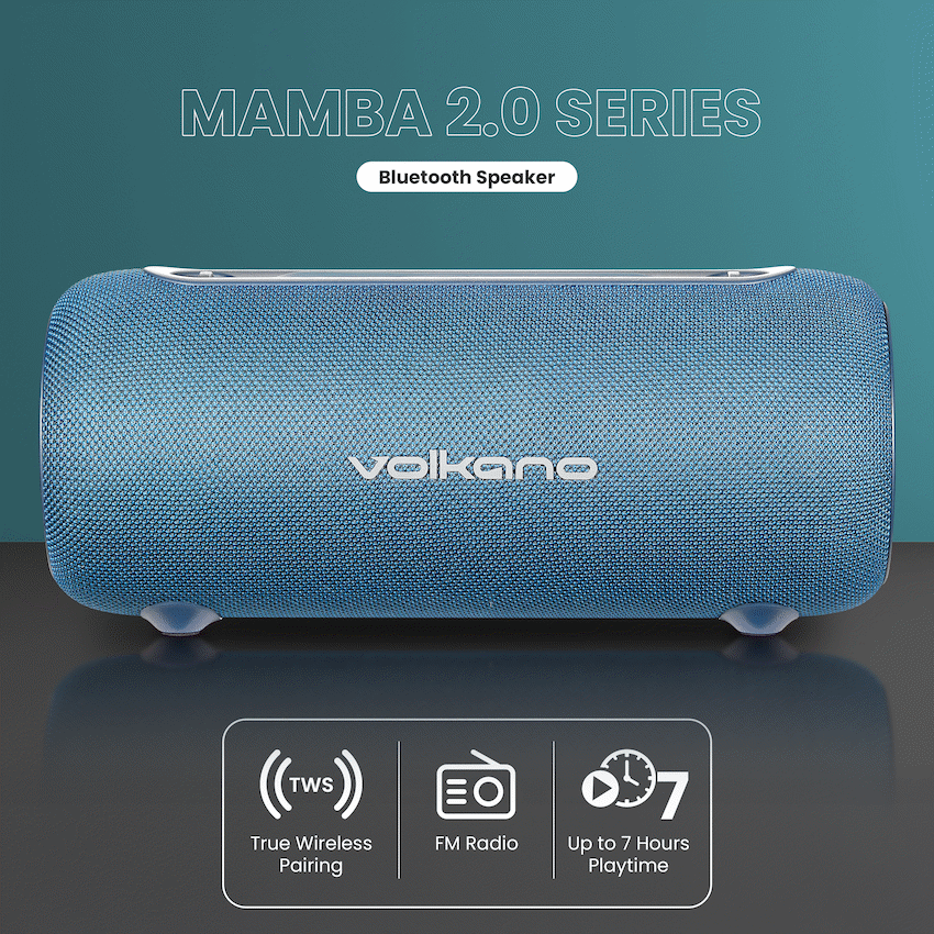 Volkano Mamba 2.0 Series Bluetooth Speaker - Blue - image 3