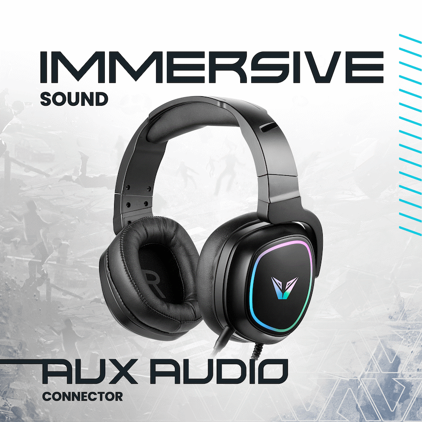 VX Gaming Thunder series Gaming Headset RGB - image 3