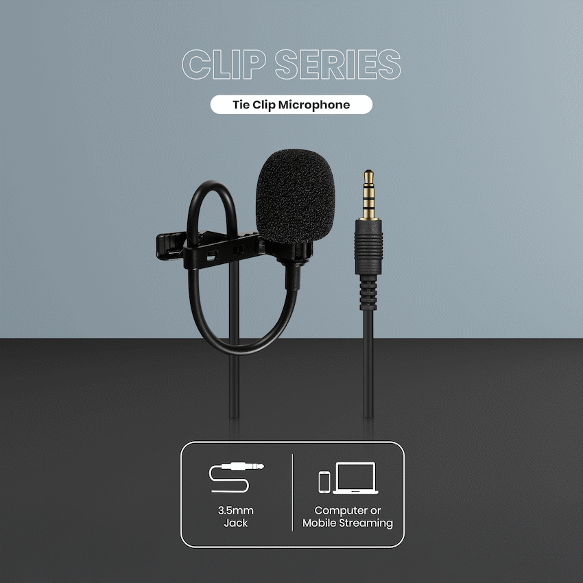 Volkano Clip series 3.5mm Tieclip Microphone - image 3