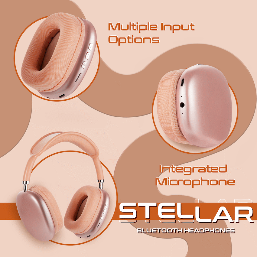 Amplify Stellar Series Bluetooth Headphones - orange - image 3