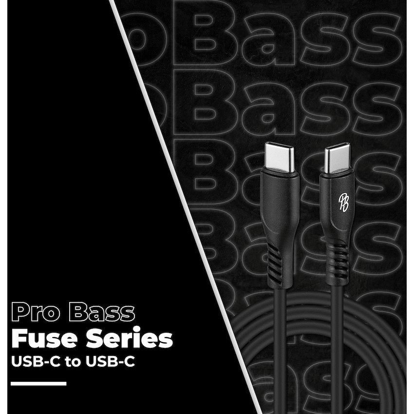 Pro Bass Fuse Series 1m Type-C to Type-C Cable - Black - image 3