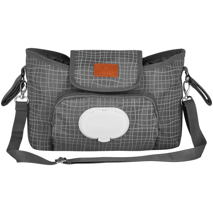 Totes Babe Wavy Series Stroller Caddy Grey - image 3