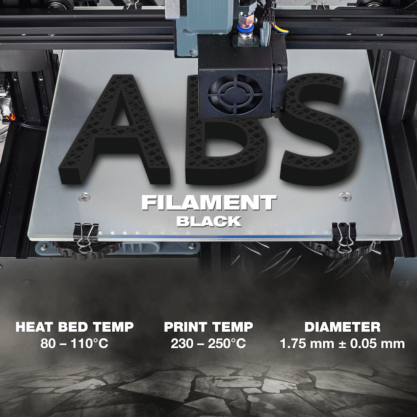 SA Filament ABS Premium Filament 1kg - Black - image 3