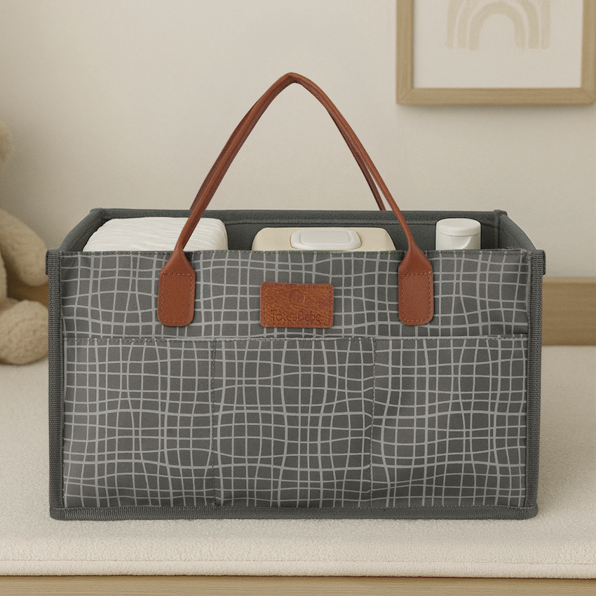 Totes Babe Wavy Series Nursery Caddy Grey - image 3