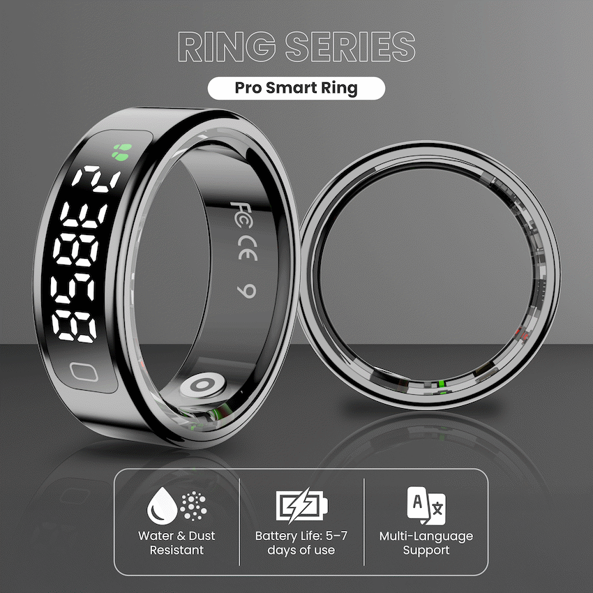 Volkano Ring Series Ring Pro Smart Ring with Charging Case - 20.7mm - image 3