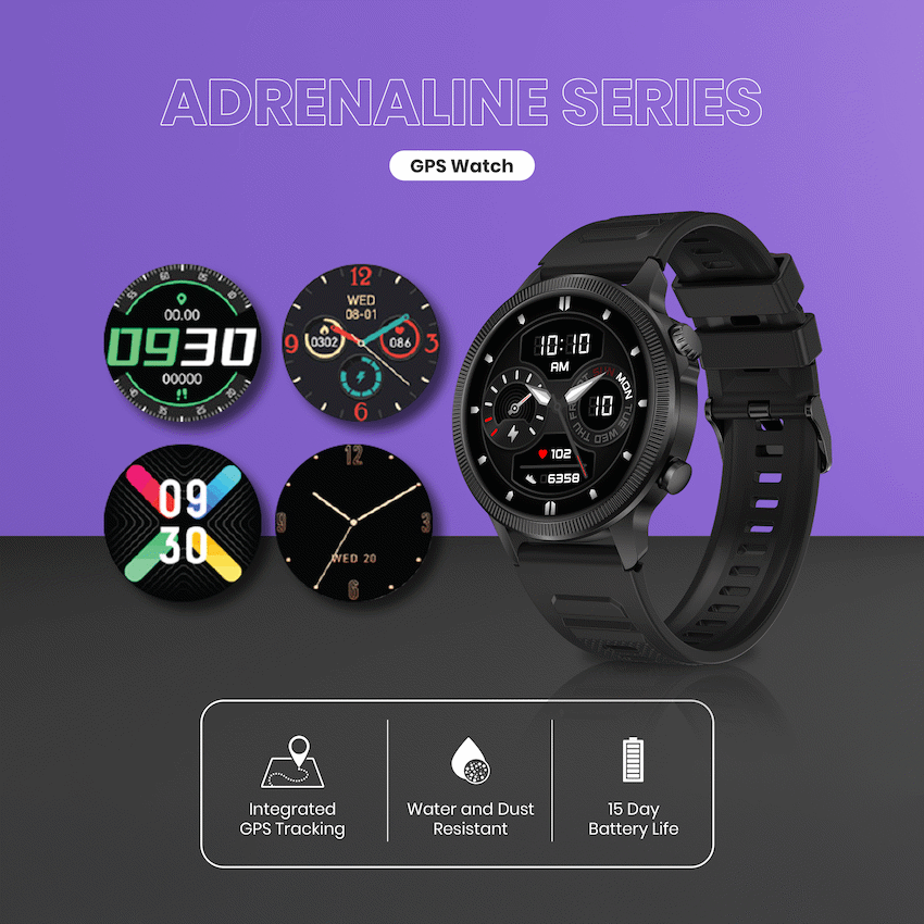 Volkano Active Tech Adrenaline Series GPS Watch with Heart Rate - image 3