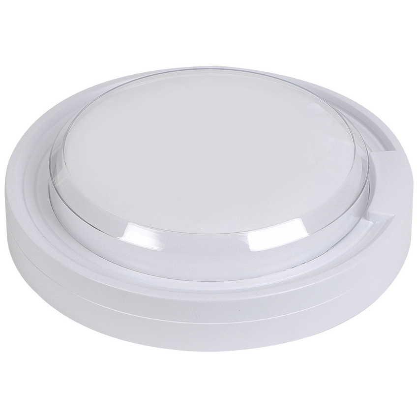 Ellies Cresent Series AC 24W Round LED Bulkhead - PC - WT - image 3