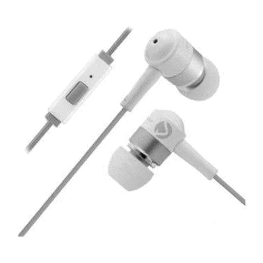 Volkano Earphones with Mic - Stannic Series - White - image 3
