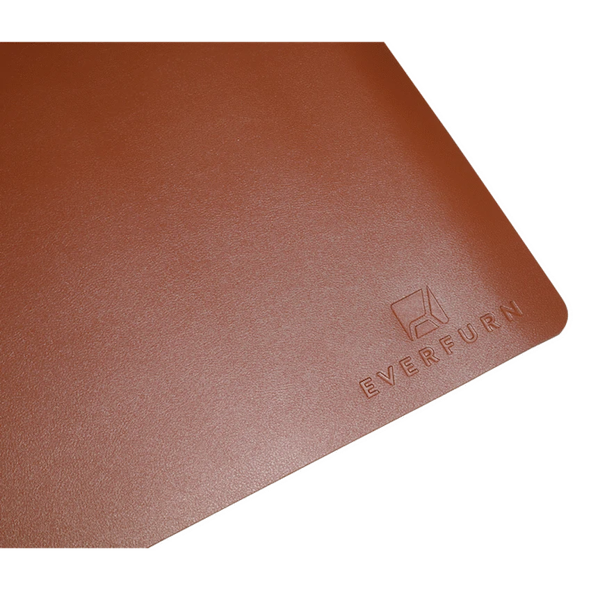 Everfurn Prime Faux Leather Desk Mat - Brown - image 3