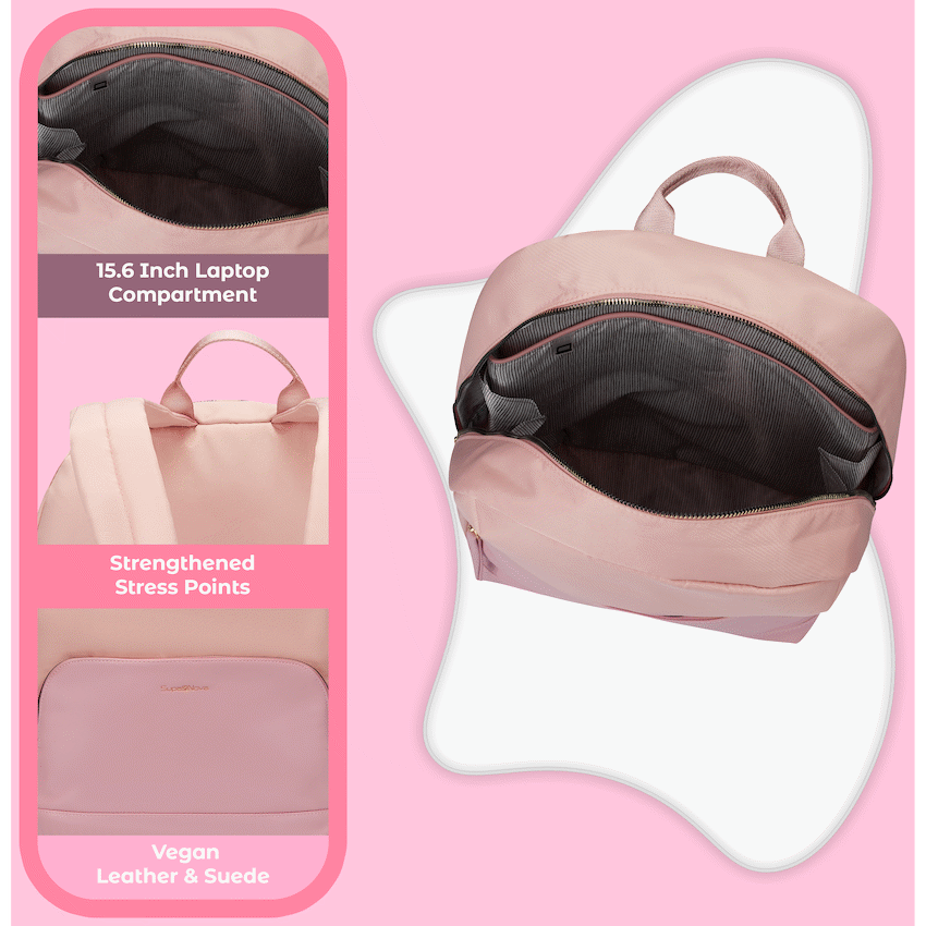 SupaNova Gabi 15.6" Laptop Backpack - Pink - image 3