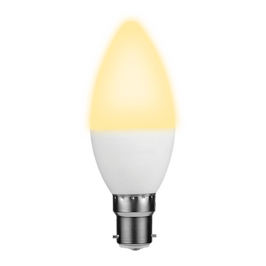 Ellies 5w C37 Residential Candle Stick Bulb B22 WW - image 3