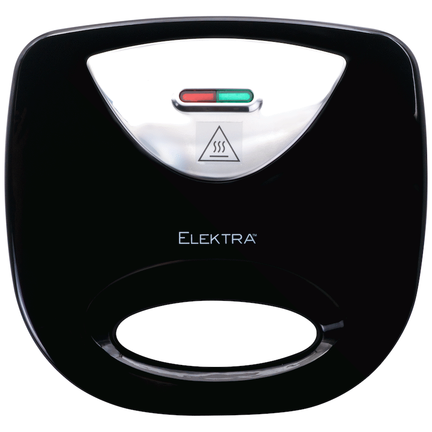 Elektra 700w Sandwich Press - Black - image 3