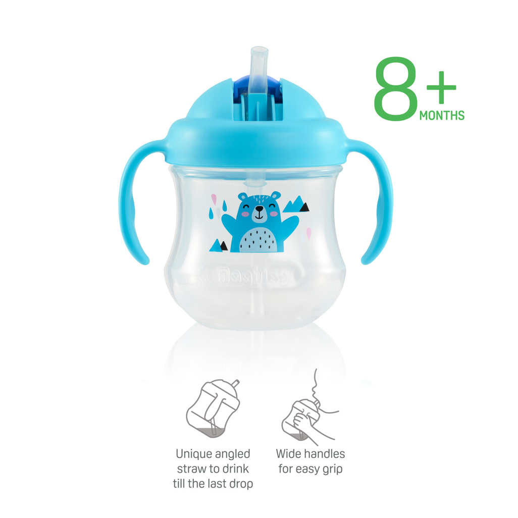 Pigeon Mag Mag Straw Cup - Matte Blue