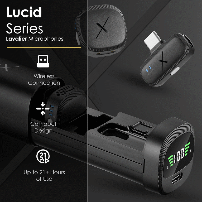 VolkanoX Lucid Series Lavalier Microphones with Charging Case - image 3