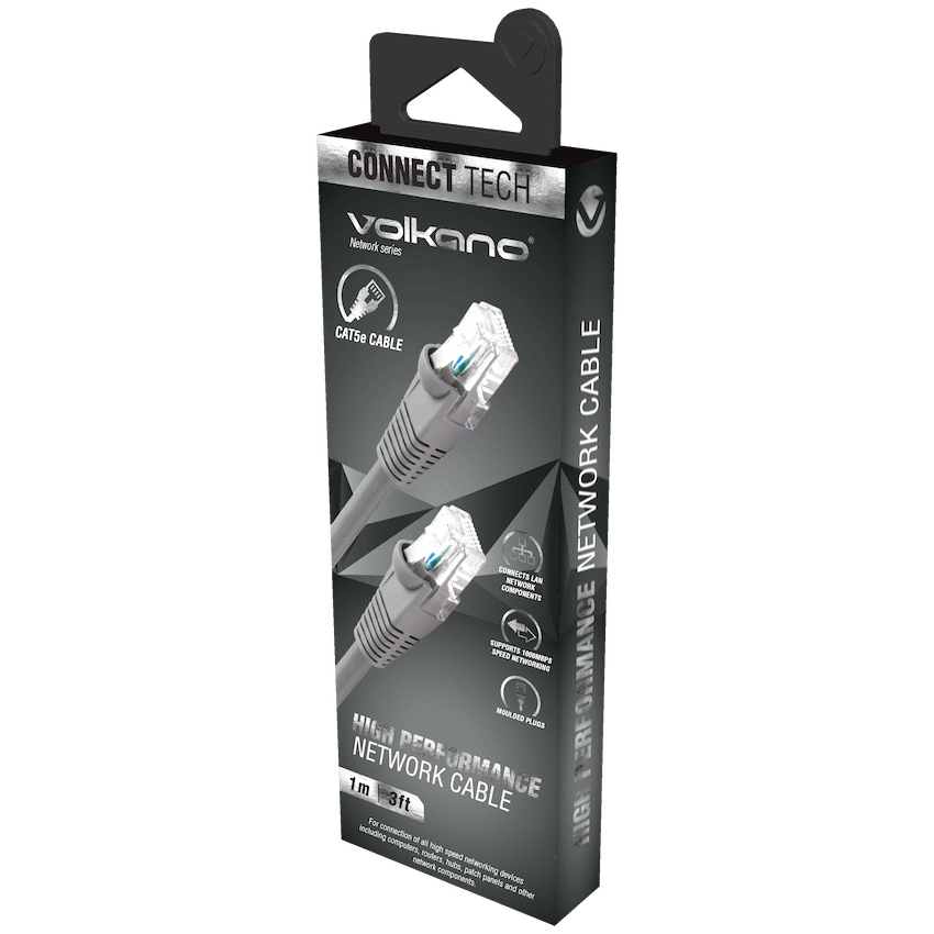 Volkano Network Series RJ-45 Network Cable, CAT5, 1m - image 3