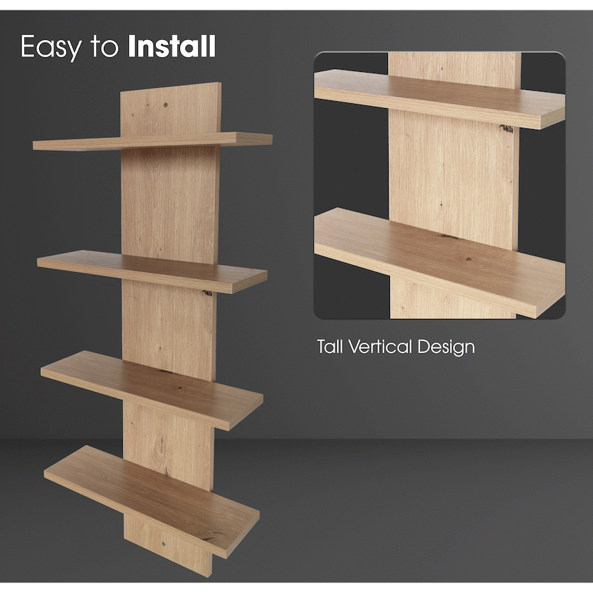 Everfurn Alex 4 Tier Wall Shelf - image 3