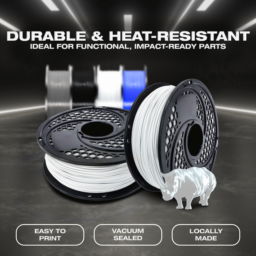 SA Filament ABS Premium Filament 1kg - Cool White - image 3